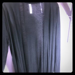 New long black cardigan
